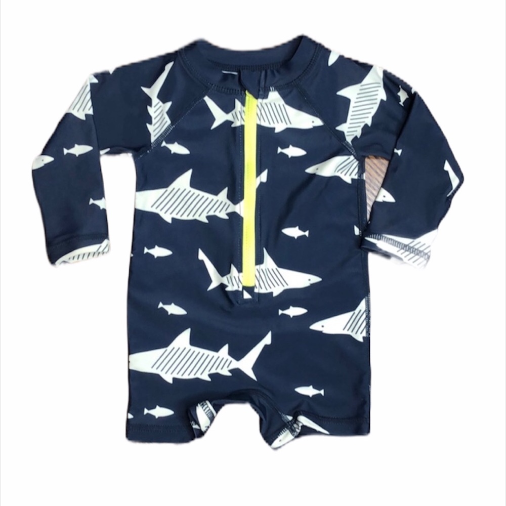 Tea Collection Printed Shortie Rash Guard 6 Mo
